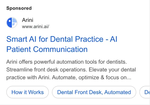 An ad Arini is running