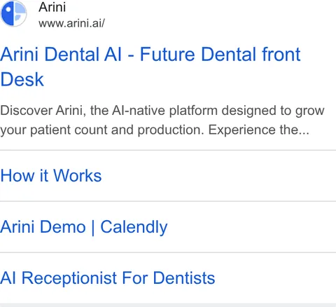 An ad Arini is running