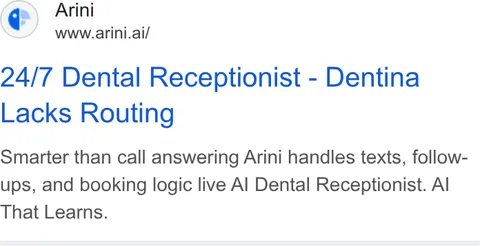 An ad Arini is running