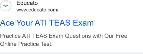 An ad Educato is running