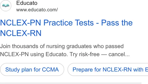 An ad Educato is running