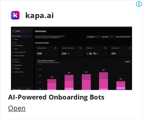 An ad Kapa is running