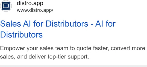 An ad Distro is running