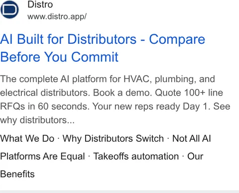 An ad Distro is running