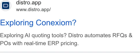 An ad Distro is running