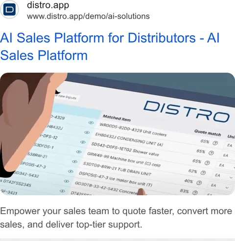 An ad Distro is running
