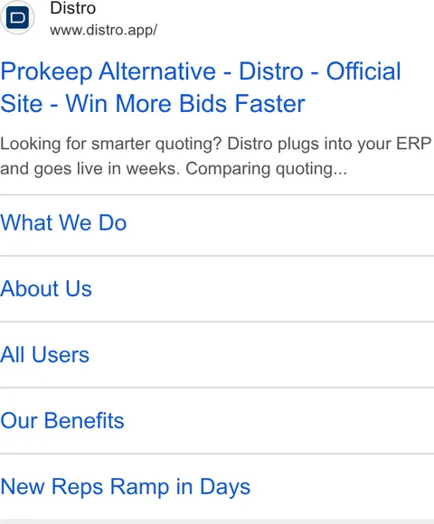 An ad Distro is running