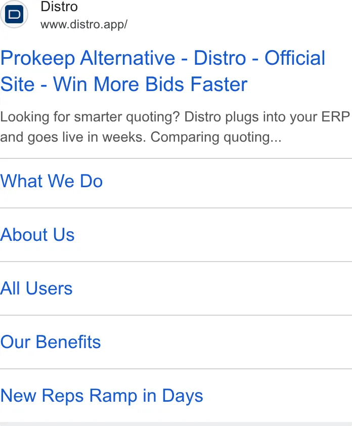 An ad Distro is running
