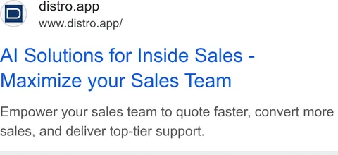 An ad Distro is running