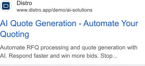 An ad Distro is running