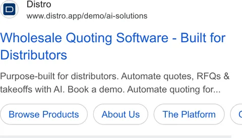 An ad Distro is running