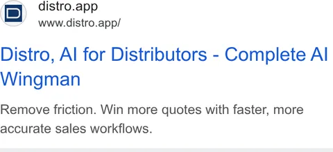 An ad Distro is running