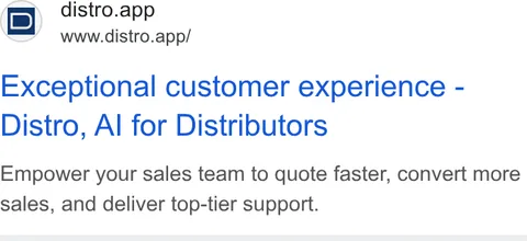 An ad Distro is running
