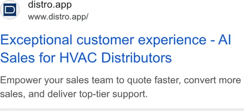An ad Distro is running