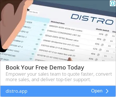 An ad Distro is running