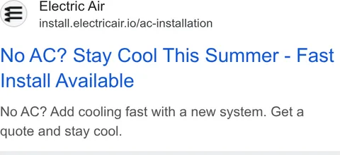 An ad Electric Air is running