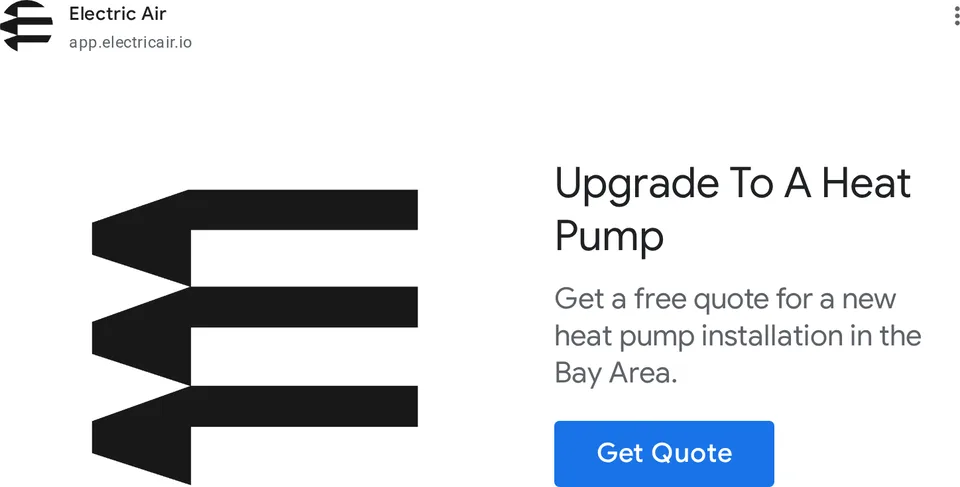 An ad Electric Air is running