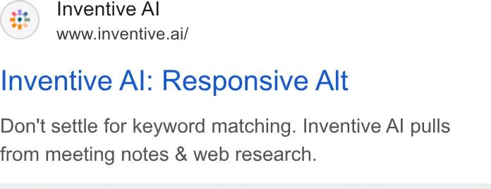 An ad Inventive AI is running