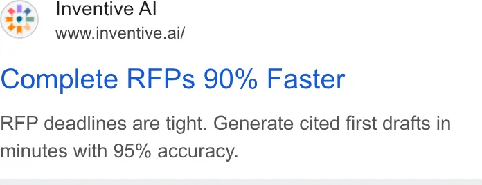 An ad Inventive AI is running