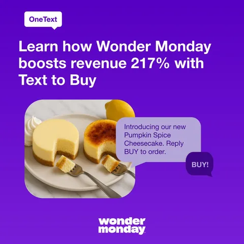 An ad Sell more with OneText is running