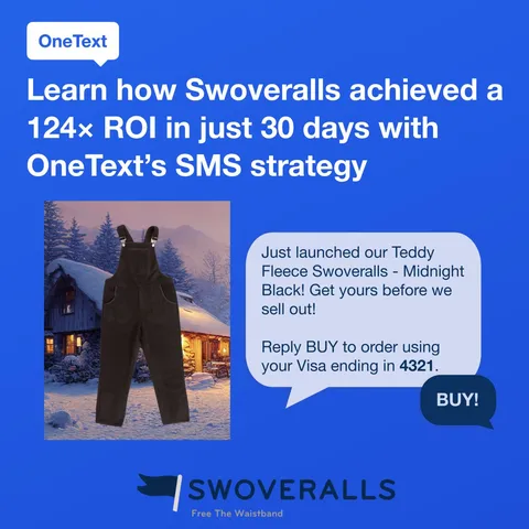 An ad Sell more with OneText is running