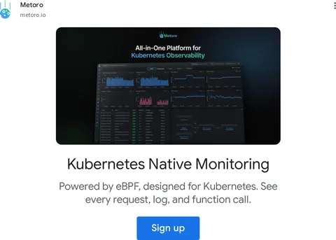 An ad Metoro is running