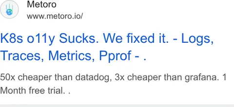 An ad Metoro is running