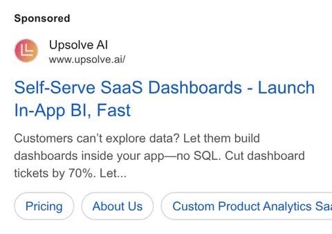An ad Upsolve AI is running