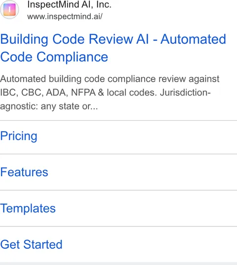 An ad InspectMind AI is running