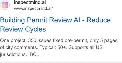 An ad InspectMind AI is running