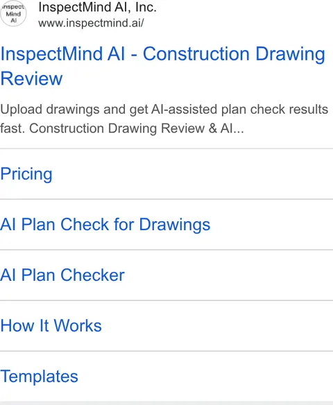 An ad InspectMind AI is running