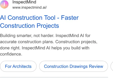 An ad InspectMind AI is running