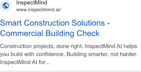 An ad InspectMind AI is running