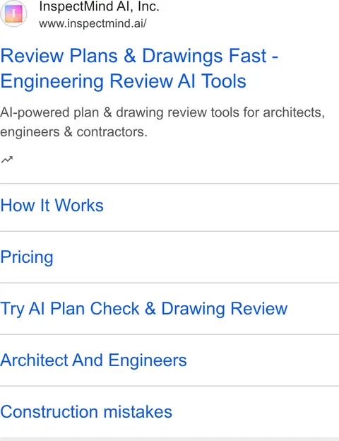 An ad InspectMind AI is running