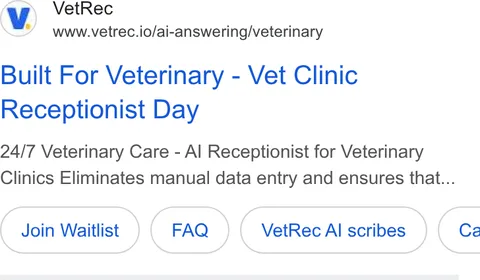 An ad VetRec is running