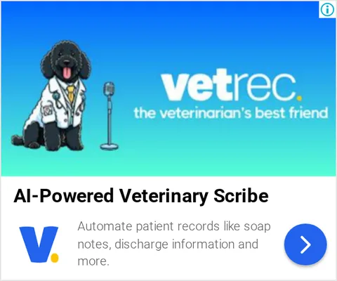 An ad VetRec is running