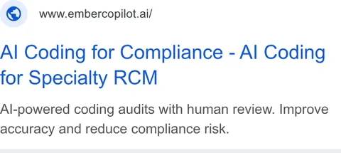 An ad Embercopilot is running
