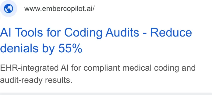 An ad Embercopilot is running