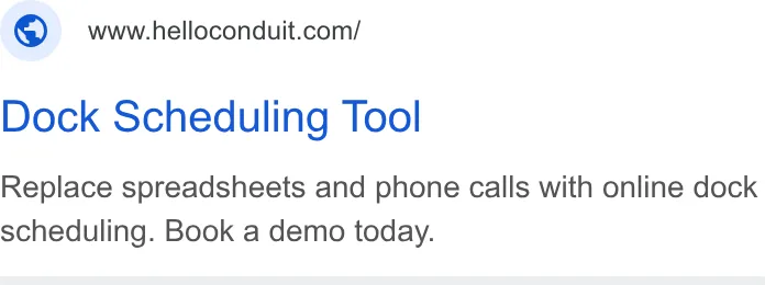 An ad Helloconduit is running