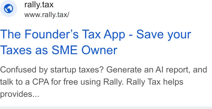 An ad Rally is running