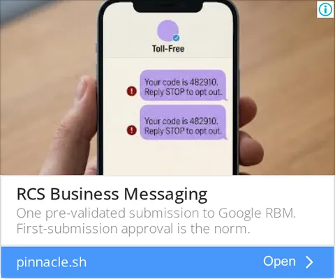 An ad Pinnacle is running