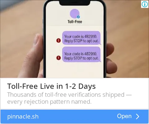 An ad Pinnacle is running
