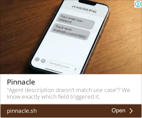 An ad Pinnacle is running