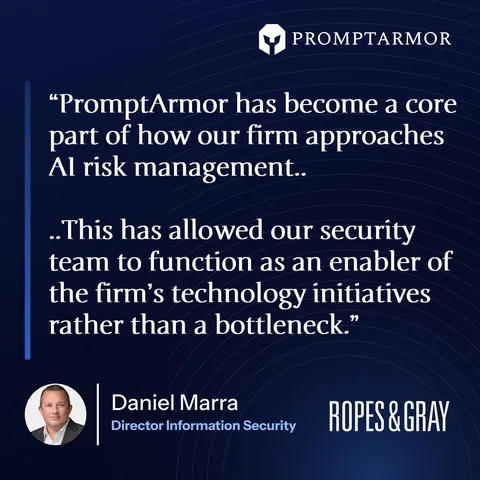 An ad PromptArmor is running
