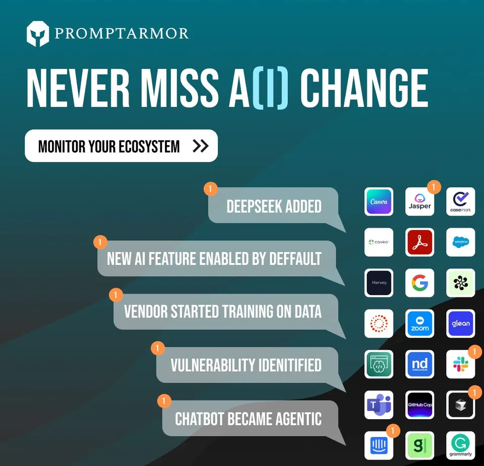 An ad PromptArmor is running