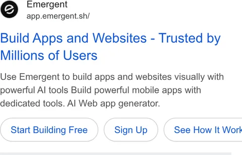 An ad Emergent's Dynamite Site is running