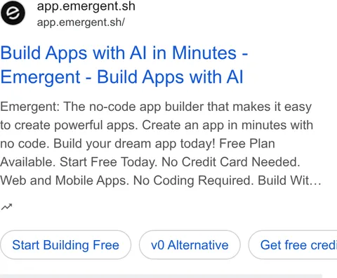 An ad Emergent's Dynamite Site is running