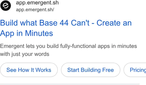 An ad Emergent's Dynamite Site is running