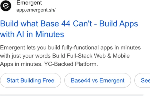 An ad Emergent's Dynamite Site is running