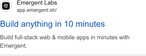 An ad Emergent's Dynamite Site is running